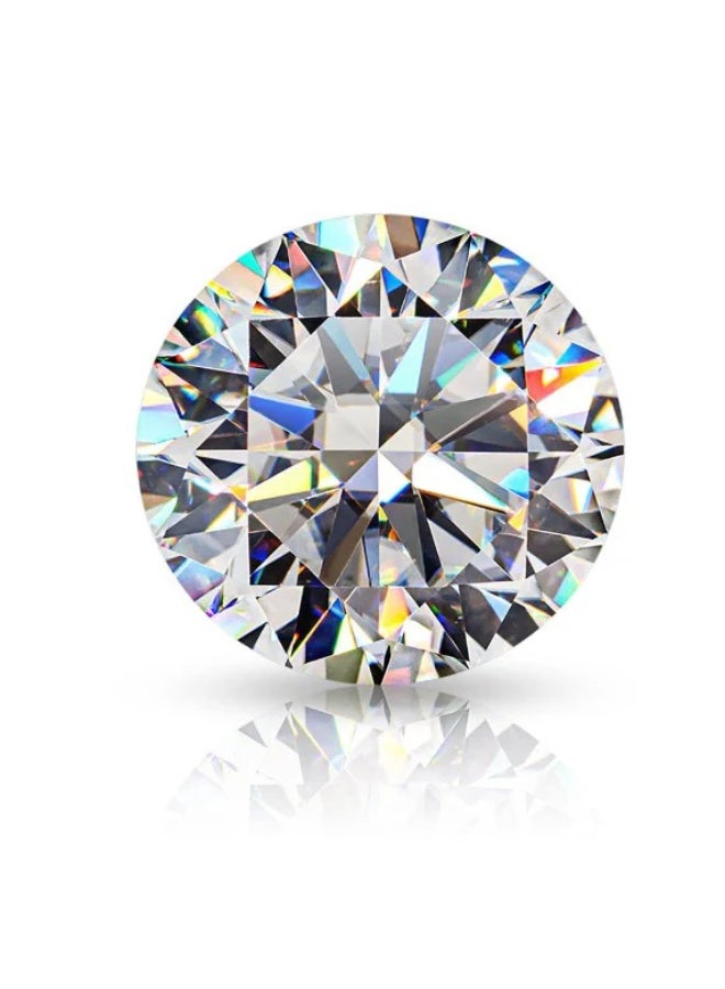 جاسما مجوهرات حجر مويسانيت 1 قيراط مفرد – بديل الألماس بقطع لامع - Image 1